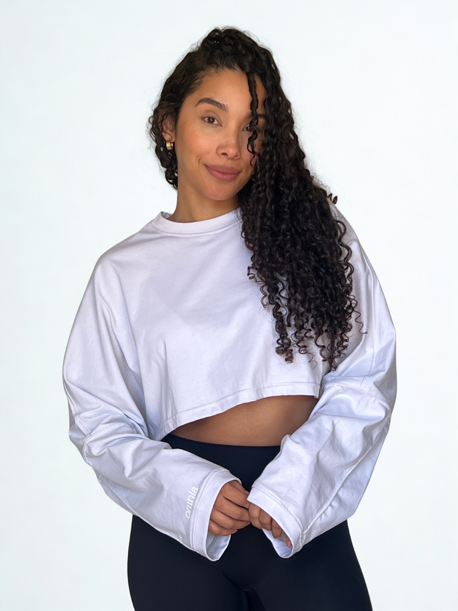 Crop top Alka blanco