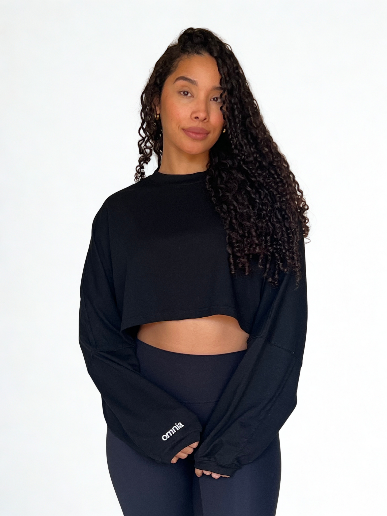 Crop top Alka negro