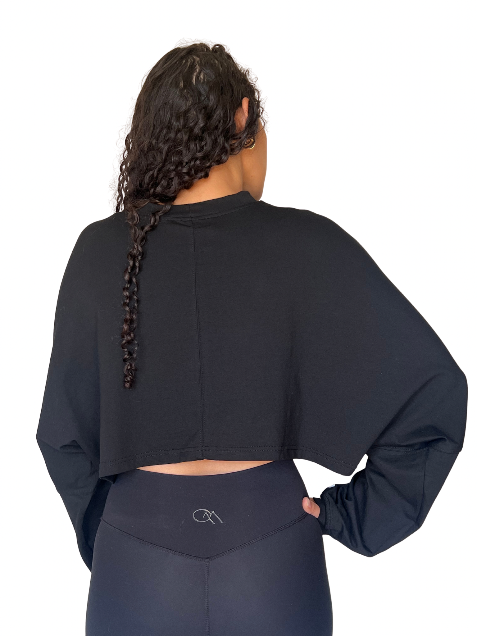 Crop top Alka negro