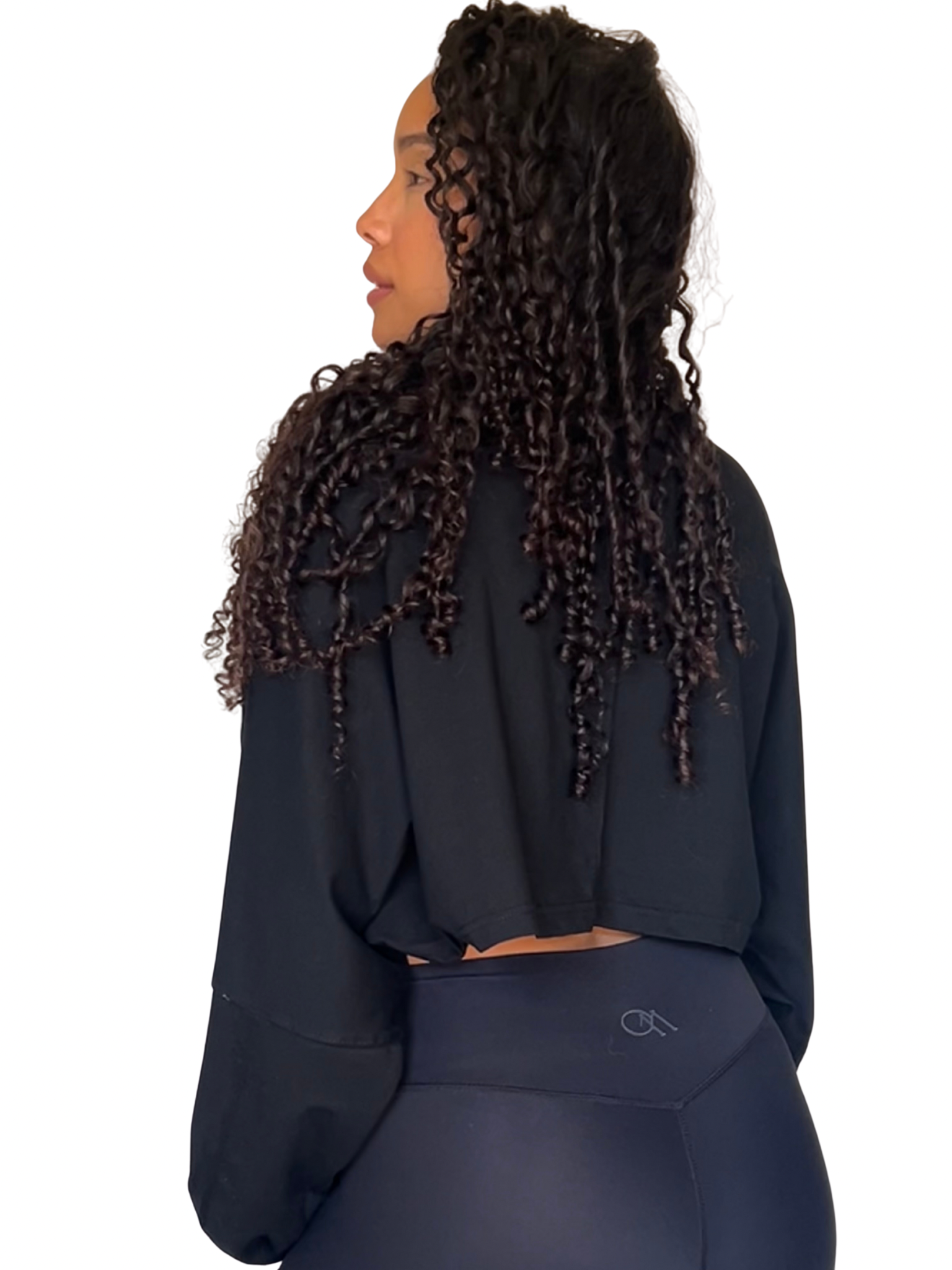 Crop top Alka negro