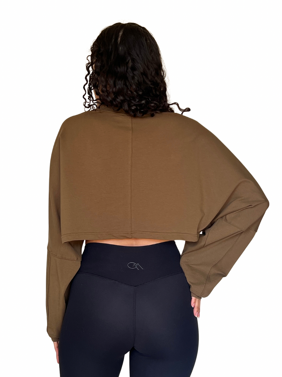 Crop top Alka verde – alt