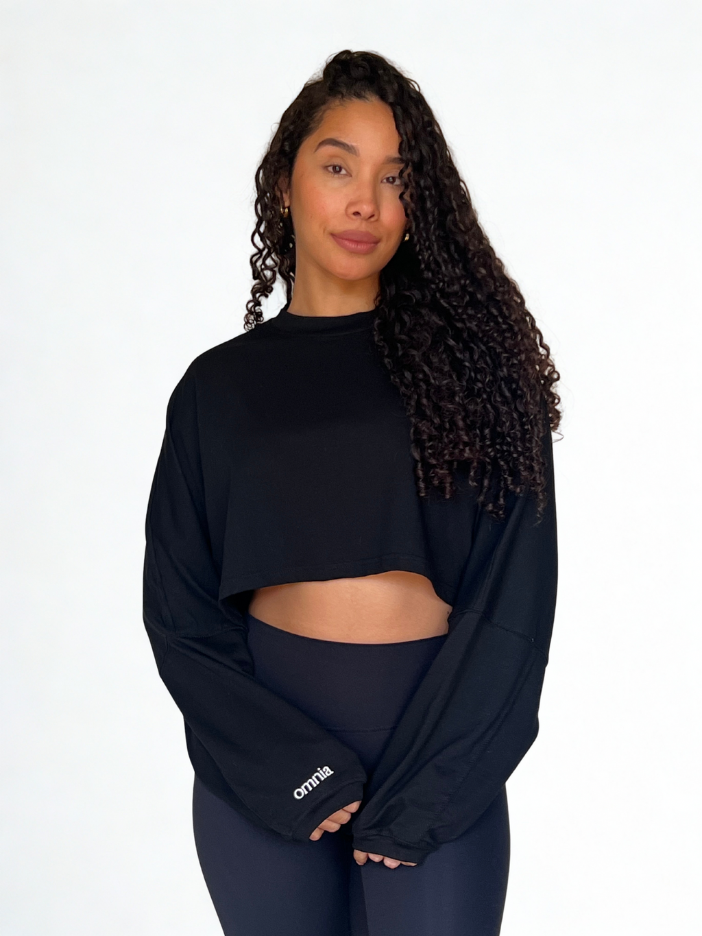 Crop top Alka negro