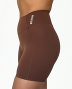 calza deportiva cafe pistacho para mujer con control de abdomen, ideal para gimnasio