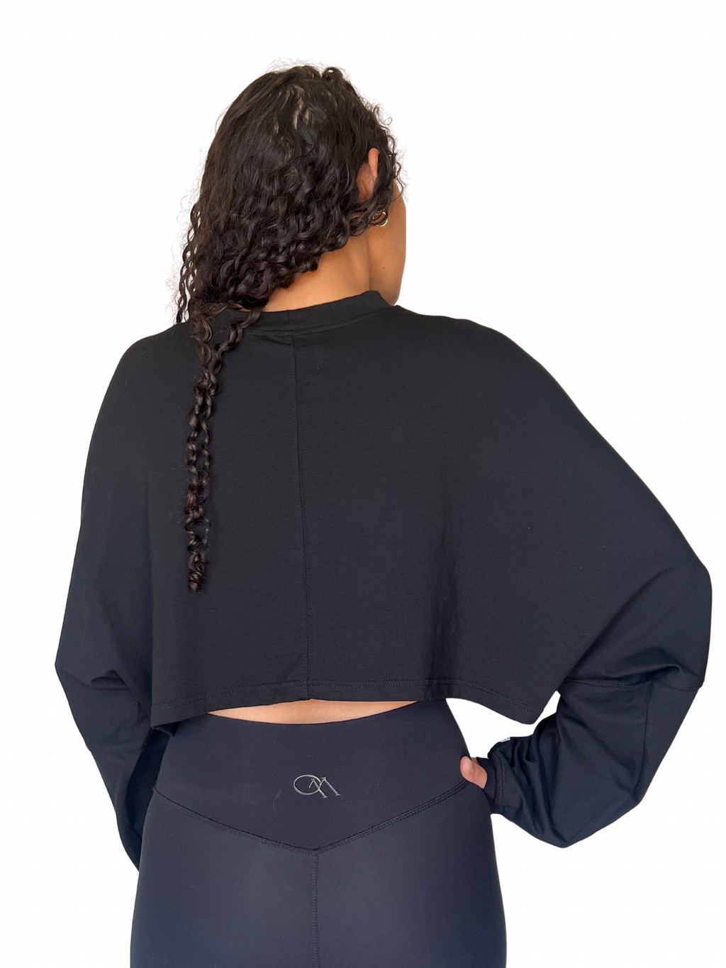 Crop top Alka negro