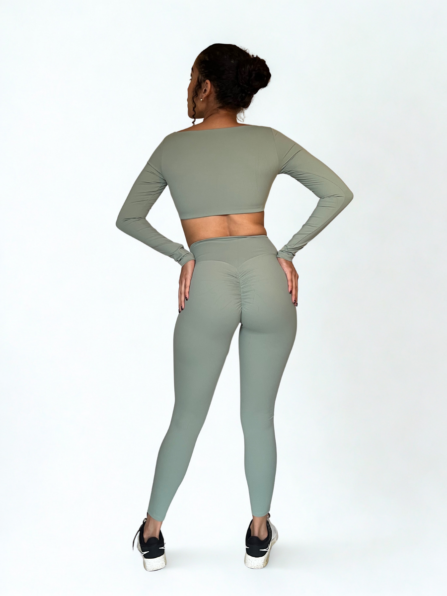 Top deportivo Antai verde pistacho – alt